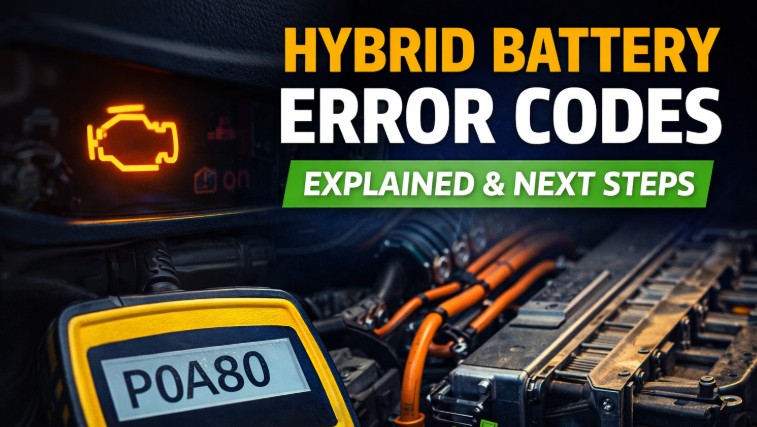Hybrid Battery Error Codes: What They Mean & What to Do Next