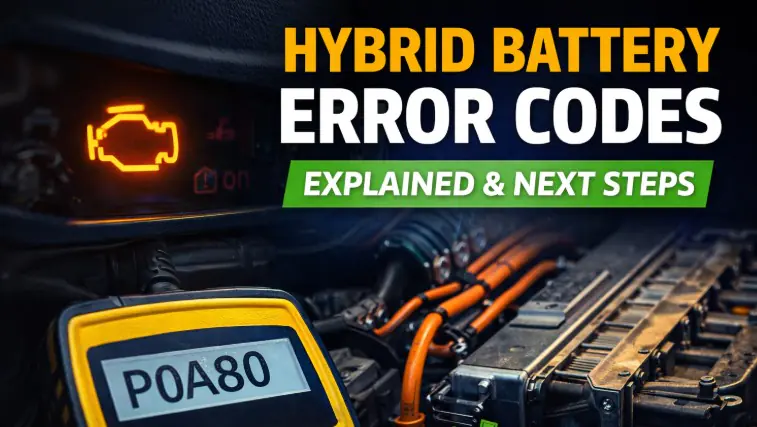 Hybrid Battery Error Codes